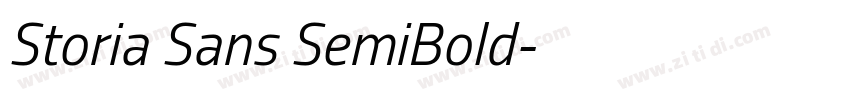 Storia Sans SemiBold字体转换